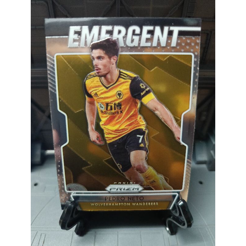 2020-21 Panini Prizm Premier League Emergent Silver Prizm Pedro Neto #10 Wolverhampton Wanderers
