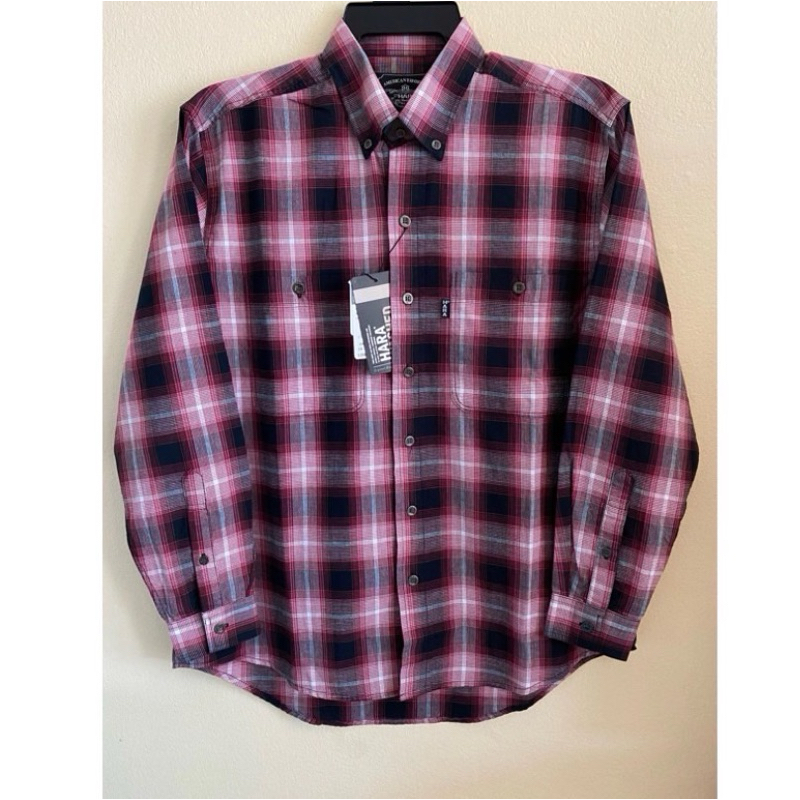 HARA เสื้อเชิ้ตชาย มีหลายสีcotton100% ใส่สบาย ทรงตรง ลดราคา ของแท้