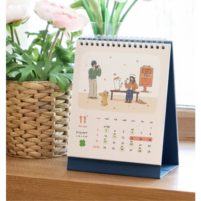 Temperature Happiness 18 Month Desk Calendar (July 24 to Dec 25) ปฏิทิน 18 เดือน