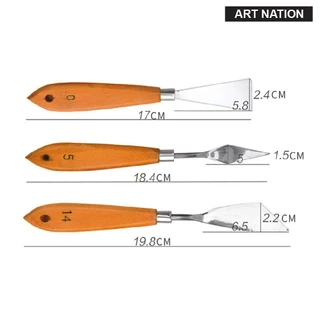 เกียงผสมสี ART NATION ชุด 3 ด้าม (WK-03) / 5 ด้าม (MPK-05) เกรียง เกรียงวาดรูป เกียงปาดสี
