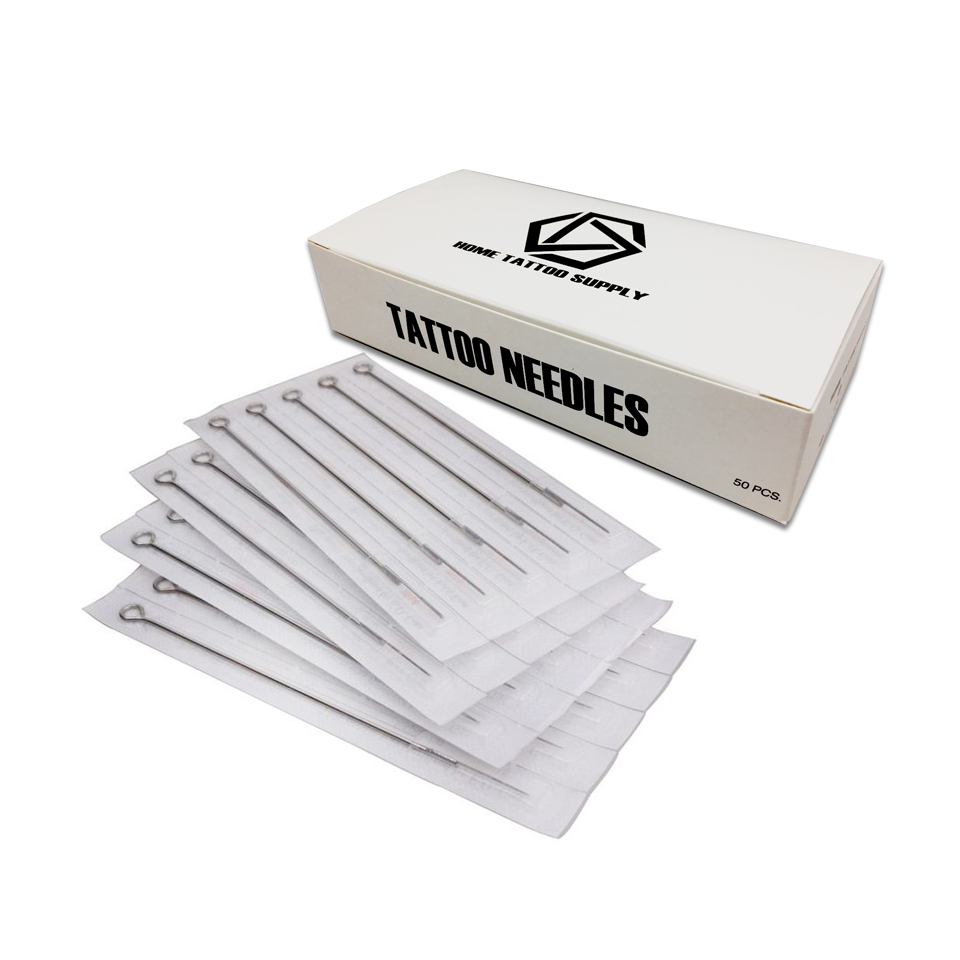 TATTOO NEEDLES LINER RL เข็มก้าน ตลับก้าน เข็มสักเดินเส้น 50 ชิ้น