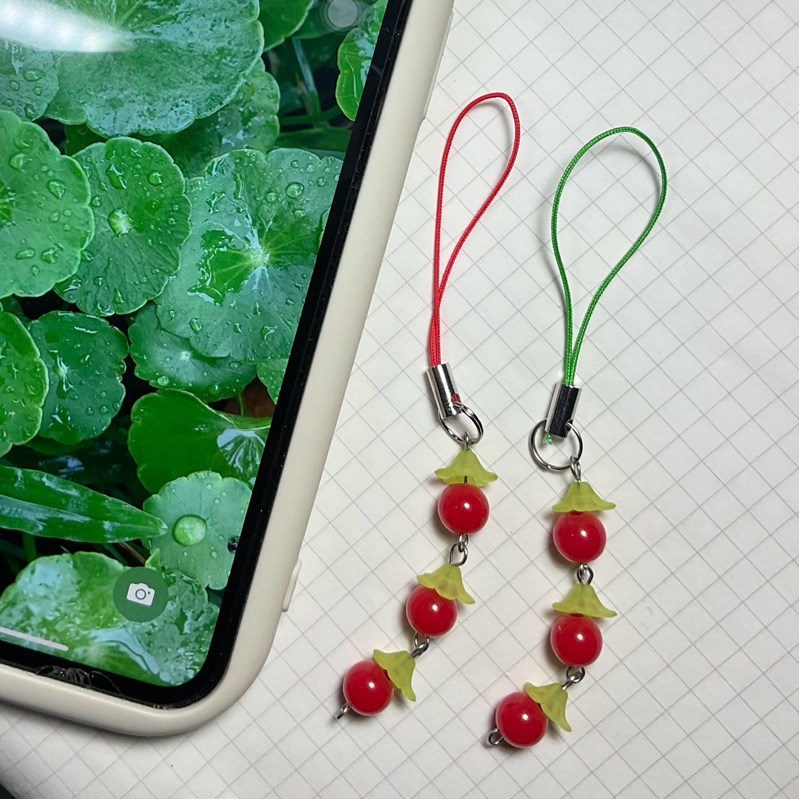 tomato keyring | สายคล้องโทรศัพท์มะเขือเทศ