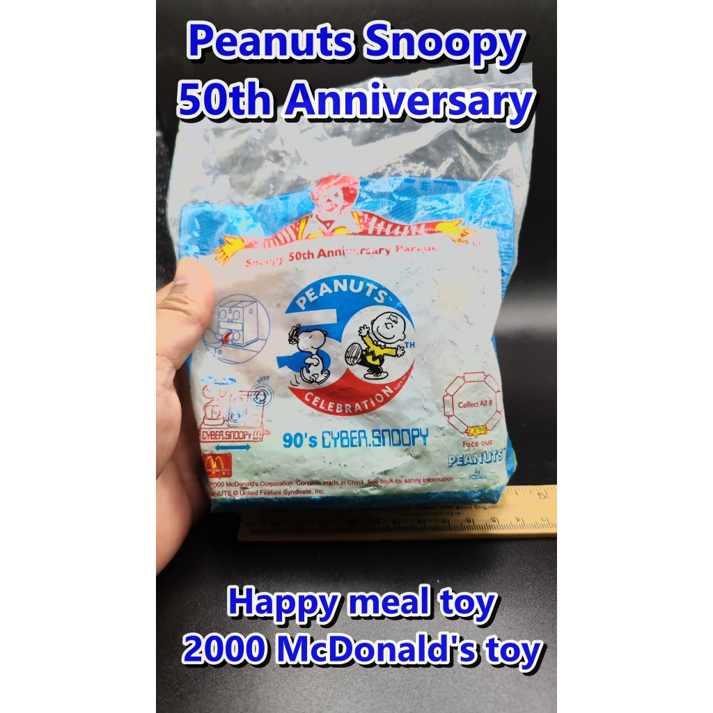 Cyber Snoopy 2000 McDonald's toy Peanuts Snoopy 50th Anniversary Happy meal toy