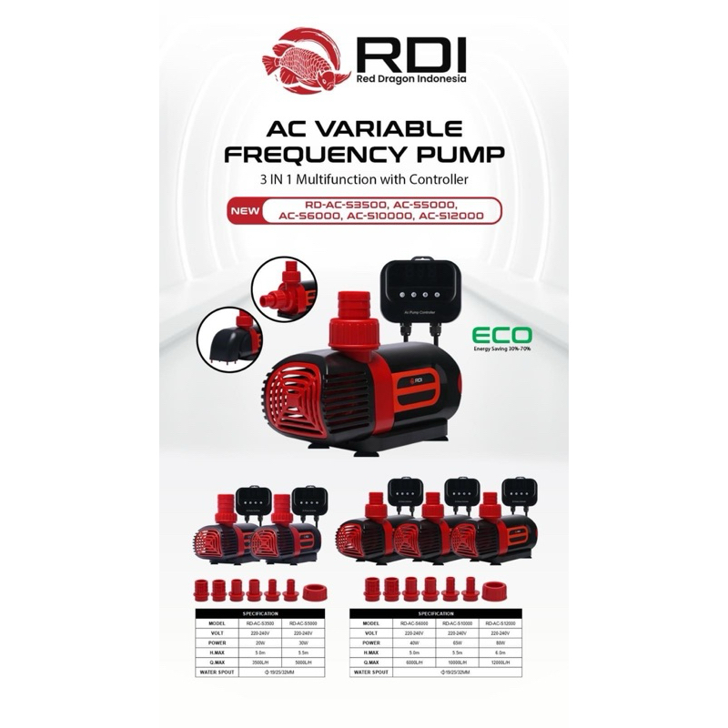 ปั๊มน้ำ RDI AC VARIABLE FREQVENCY PUMP