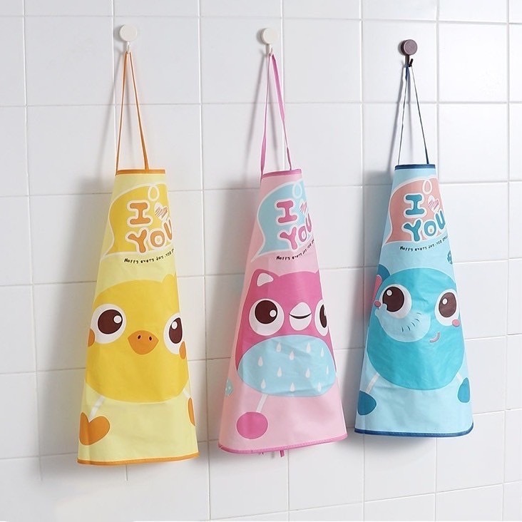 After kids ผ้ากันเปื้อนเด็ก 3-8 ปี Apron for kids 🐘🐥🐒 *❌ไม่มีปลอกแขนนะคะ