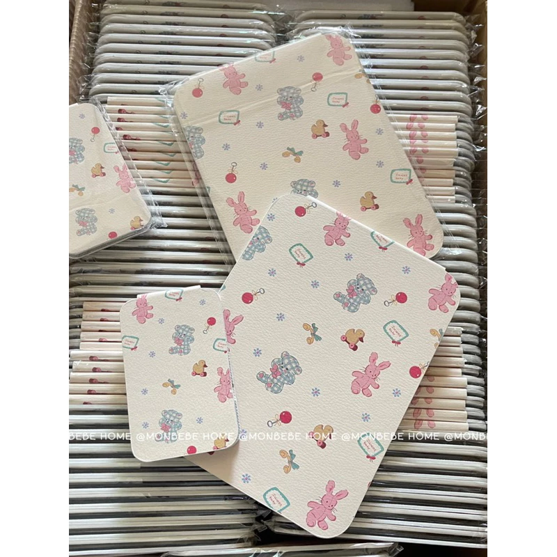 กระจกแต่งหน้า กระจกตั้งโต๊ะ กระจกพับ ลายตุ๊กตาหมี🧸 มี 2 ขนาด พร้อมส่ง