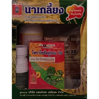 นาเกลี้ยง กำจัดวัชพืชในนาข้าว ได้ทั้งหญ้าใบแคบและหญ้าใบกว้าง ชุด3-5ไร่