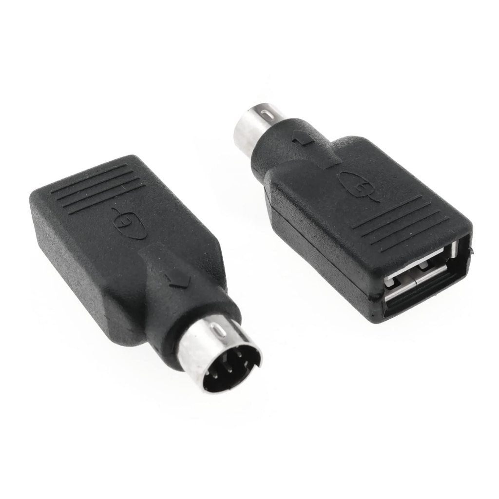 หัวแปลง USB TO PS/2 Converter For Mouse  Keyboard สีดำ สำหรับคอมพิวเตอร์