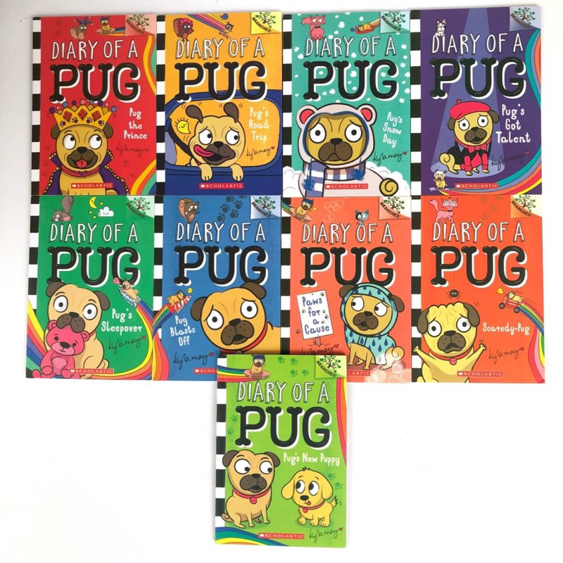 หนังสือชุด Diaries of A Pug ใหม่ ชุด 9 เล่ม นิทาน diary หนังสือเด็กภาษาอังกฤษ