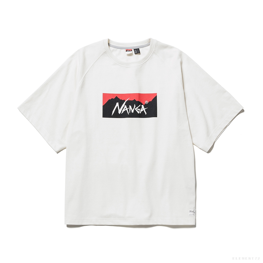 NANGA เสื้อยืดรุ่น Men's ECO HYBRID BOX LOGO LOOSE FIT TEE #F