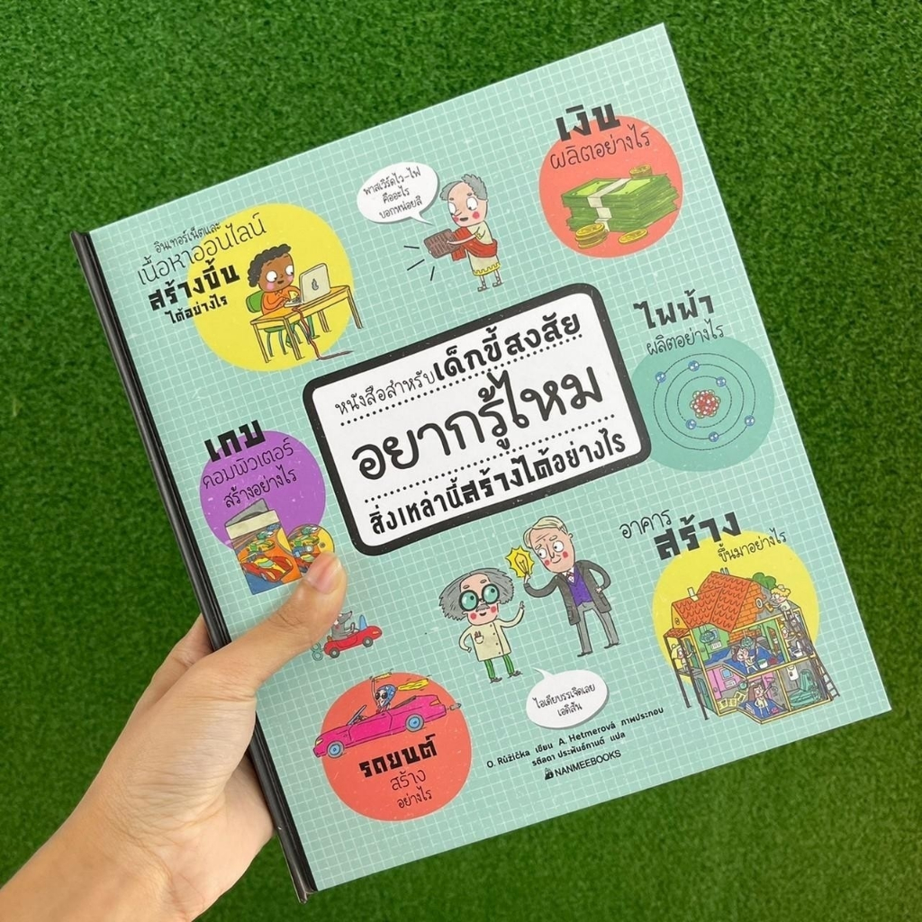 {{ คุ้มที่สุด }} อยากรู้ไหมสิ่งเหล่านี้สร้างได้อย่างไร ภาพการ์ตูนสีสันสดใส pop up เปิด-ปิด เล่มหนา ปกแข็ง สารานุกรม