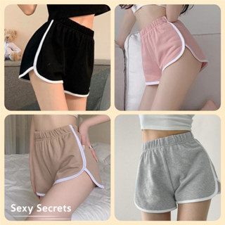 Sexy secrets⚜️⚜️ กางเกงกีฬาขาสั้น โยคะ หลวม เวลาว่าง💢 เอวสูง…