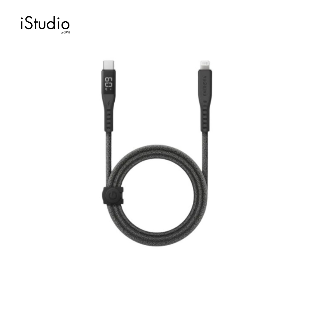 ENERGEA FLOW C TO LIGHTNING DISPLAY CABLE WITH MCT 1.5M -BLACK
