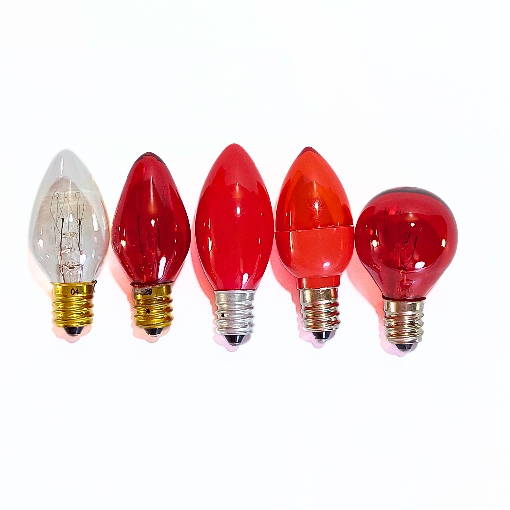 หลอดไฟ E12 220V 7W หลอด LED ไส้ หลอดไฟศาลเจ้า ขั้ว E12 ประหยัดไฟ สว่างนาน หลอดไฟตกแต่ง ขั้วเล็ก