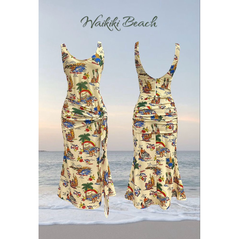 Waikiki Beach dress 🏝️🌺👙🌊