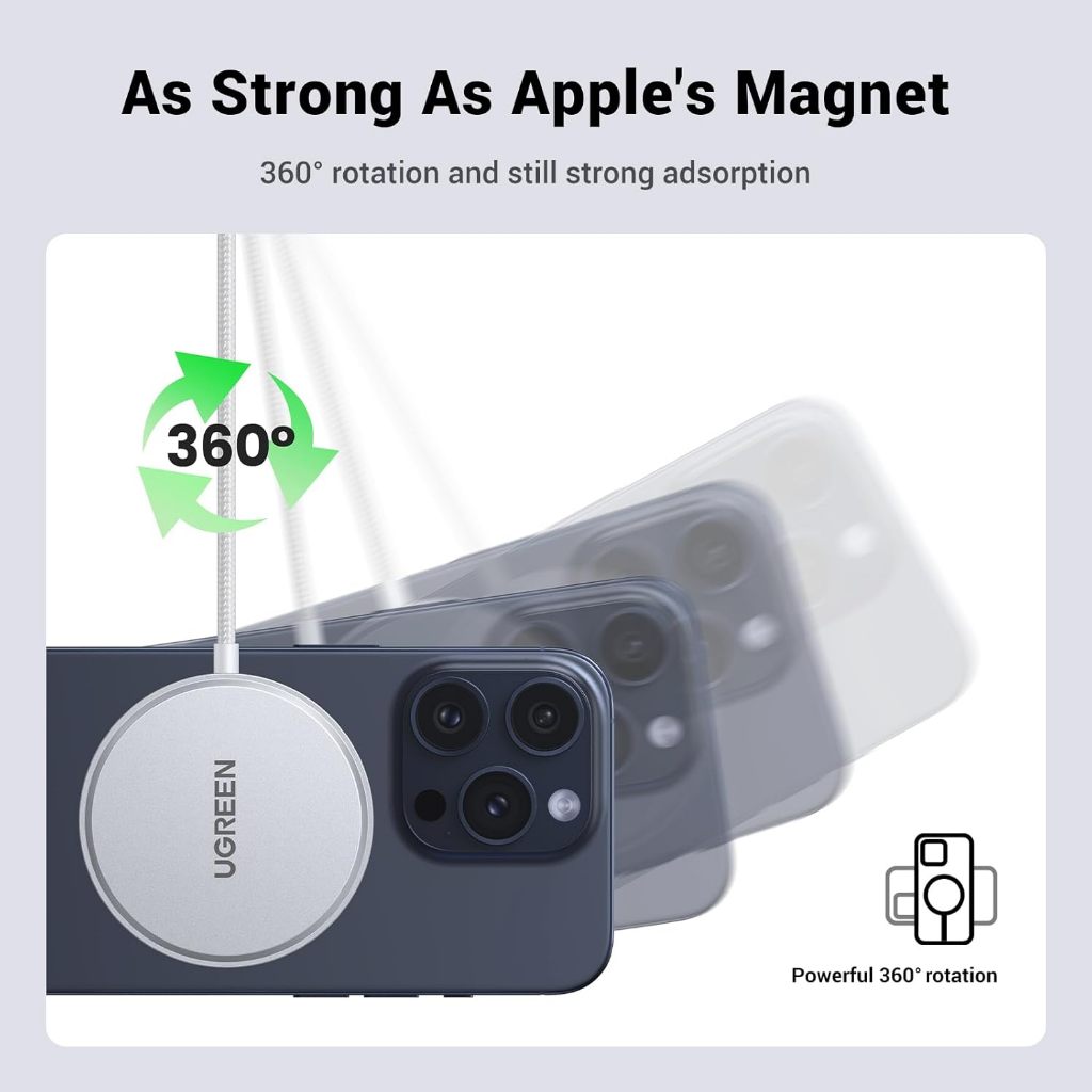 UGREEN รุ่น 35565 ที่ชาร์จไร้สาย Mganetic Wireless Fast รูปที่ 6