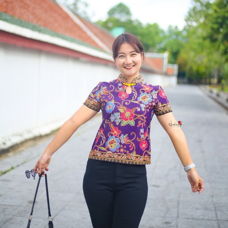 เสื้อผ้าถุงปาเต๊ะ รุ่น ช้องนาง