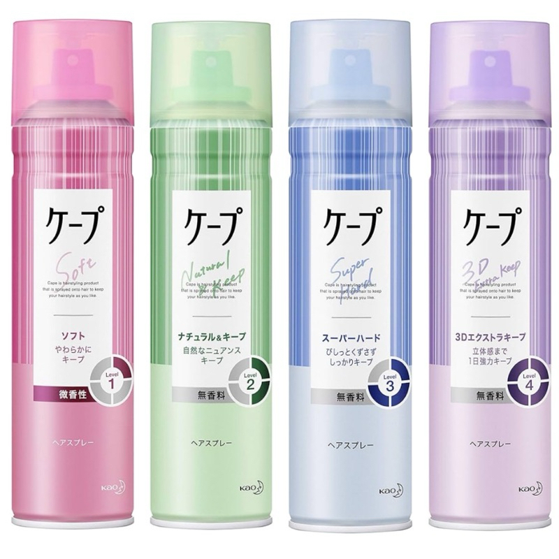 Kao Cape Hair Stying Spray 180g สเปรย์ฉีดผมแต่งทรง จัดลอน สินค้านำเข้าจากญี่ปุ่น