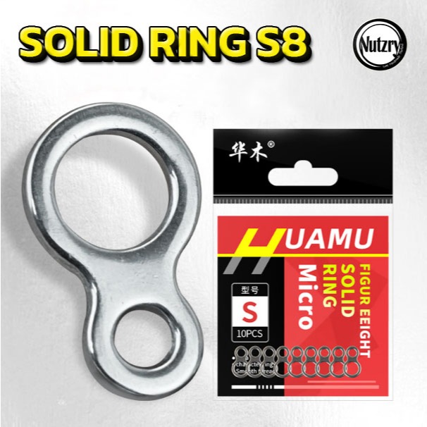 SOLID RING S8 โซลิด ริง สแตนเลสอย่างดี แข็งแรง ไม่เป็นสนิม สำหรับงานจิ๊ก ทะเล งานเหยื่อปลอม