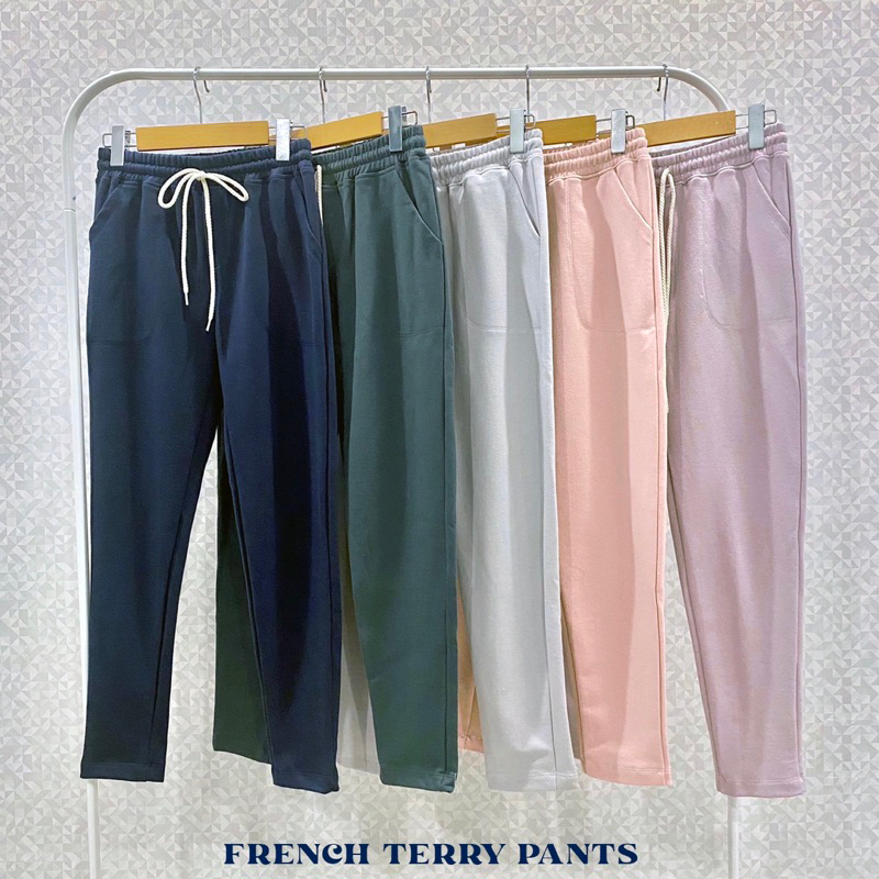 Freedกางเกงขายาวผ้าFrench terry