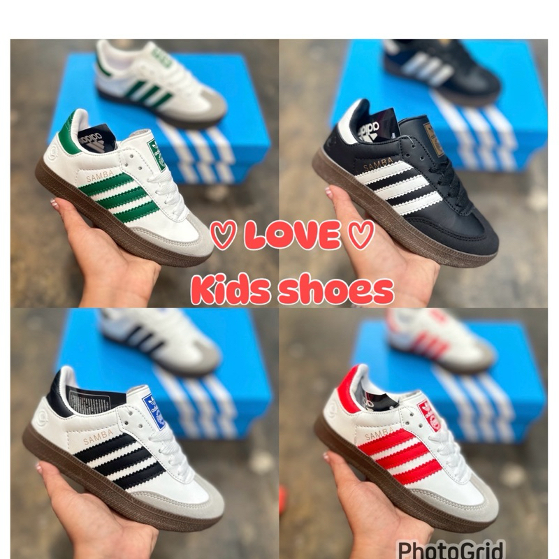 รองเท้าผ้าใบเด็ก Samba (+1ไซส์จากไซส์ปกติ) for kids สินค้าพร้อมส่งใส่ได้ทั้งเด็กหญิงและเด็กชาย(25-36)