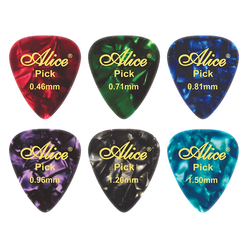 ปิ๊กกีตาร์ Alice ทรงหยดน้ำ ขนาดความหนา 1.5/1.2/0.96/0.71/0.46 ราคา ถูกที่สุด ดีลบีเคเค แกลเลอรีภาพที่ 2