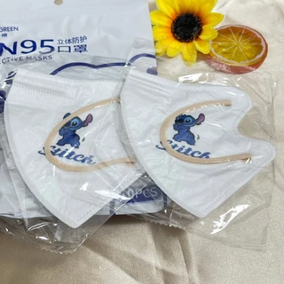 ใหม่แมสผู้ใหญ่KN95ชั้นลายการ์ตูนน่ารักๆมีชั้นกรองอากาศหนา5ชั้นป้องกันฝุ่นได้ดีราคาถูกๆ1แพ็คมี10ชิ้น