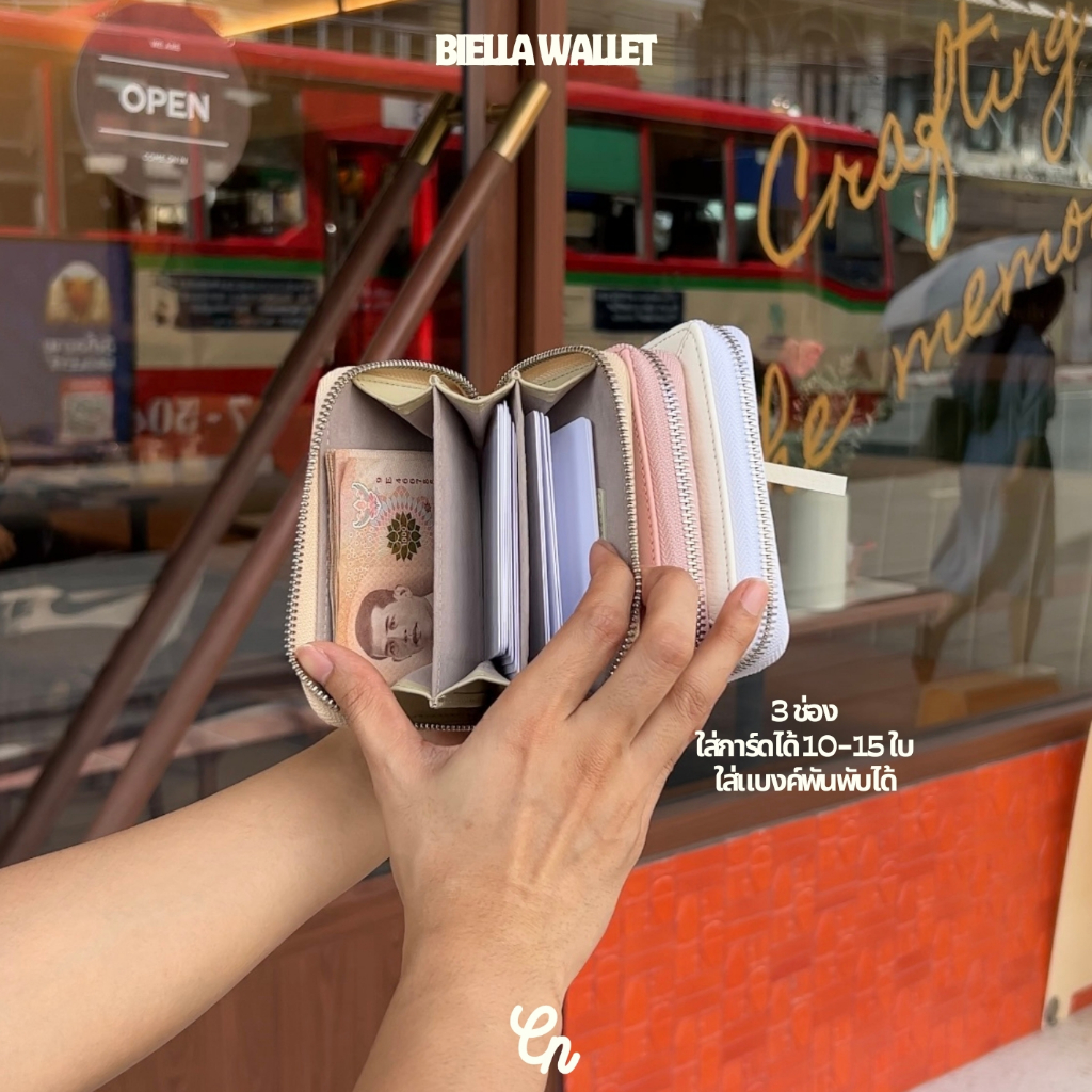 BIELLA ZIPPER WALLET กระเป๋าสตางค์ซิปรอบ หนังแท้