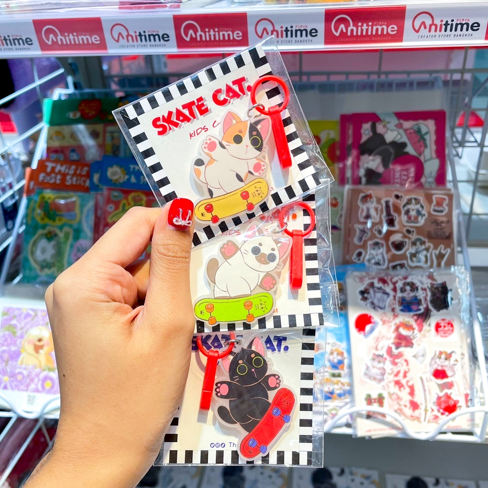 KEYCHAIN : VROOM VROOM CAT (คละลาย) [LITTLELOST]