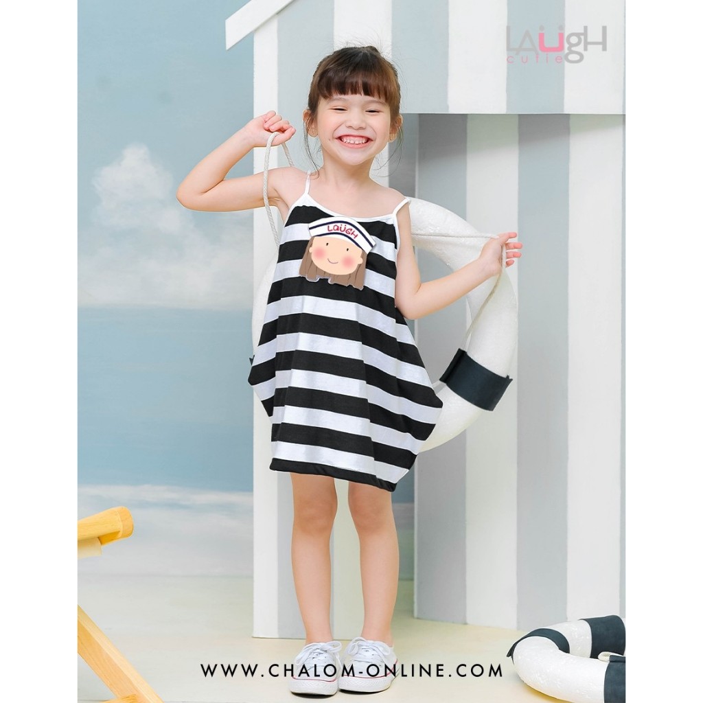 Laugh Cutie فستان بنات بوجهين CU29