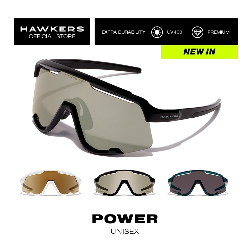 HAWKERS Power แว่นกันแดดสำหรับทั้งชายและหญิง ยูนิเซ็กซ์ ผลิตภัณฑ์อย่างเป็นทางการได้รับการออกแบบในสเปน and Made In Italy.