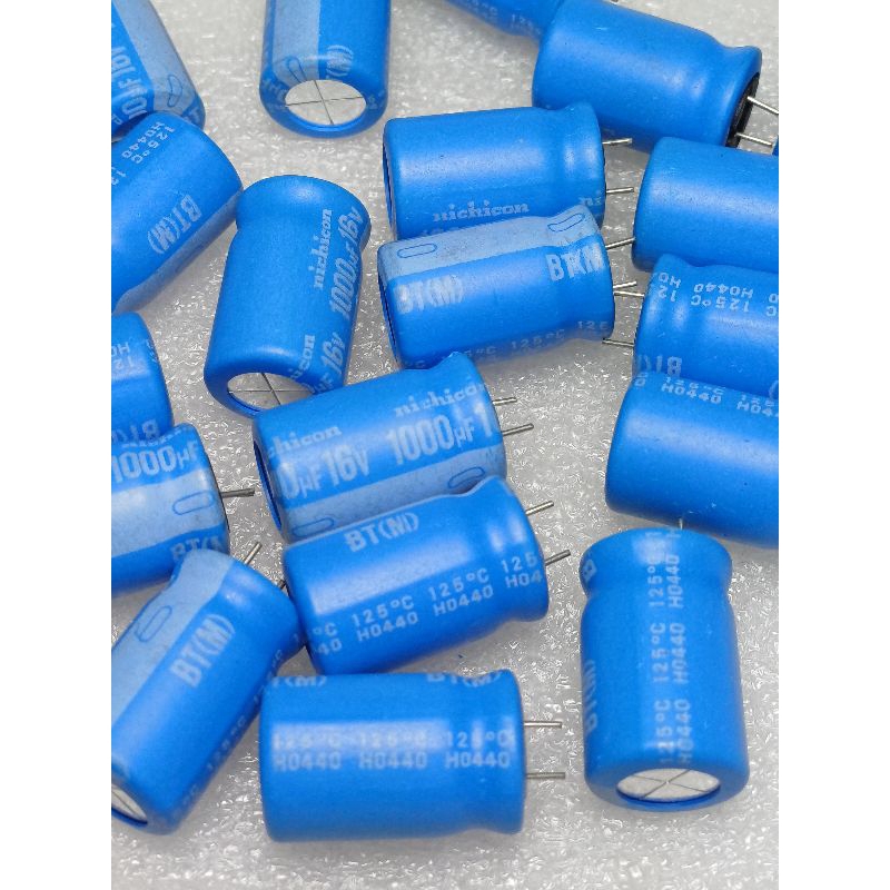 Nichicon BT 1000uf 16v (ตัดขา) 125° capacitor ตัวเก็บประจุ คาปาซิเตอร์