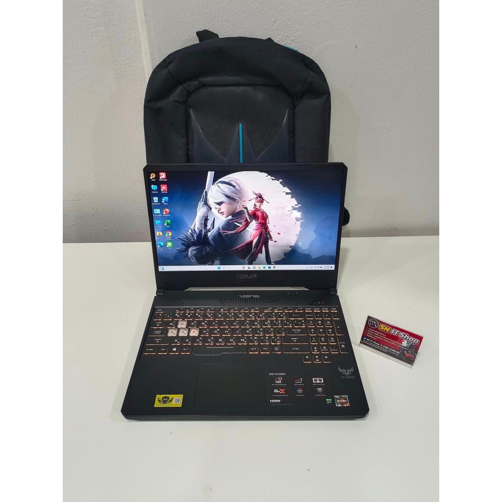 โน๊ตบุ๊คเกมส์มิ่ง ASUS TUF  (มือสอง) สเปค AMD Ryzen 7 3750H RAM : 8 GB SSD : M.2 512GB  NVIDIA GeFor