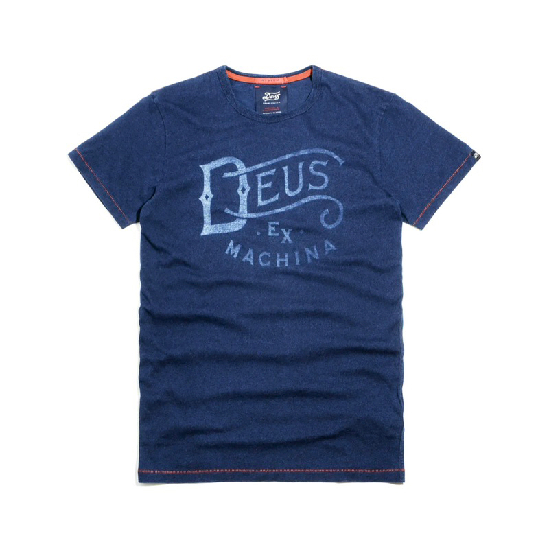เสื้อยืด  DEUS  งานแท้💯% 🧿รุ่น Curls indigo tee (DU041）