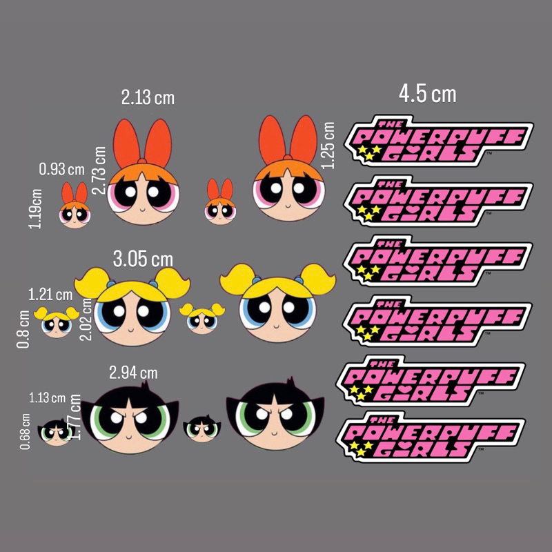 ตัวรีด powerpuffgirl ตัวรีดติดเสื้อตุ๊กตา ตัวรีดร้อน สติกเกอร์รีดติดเสื้อ