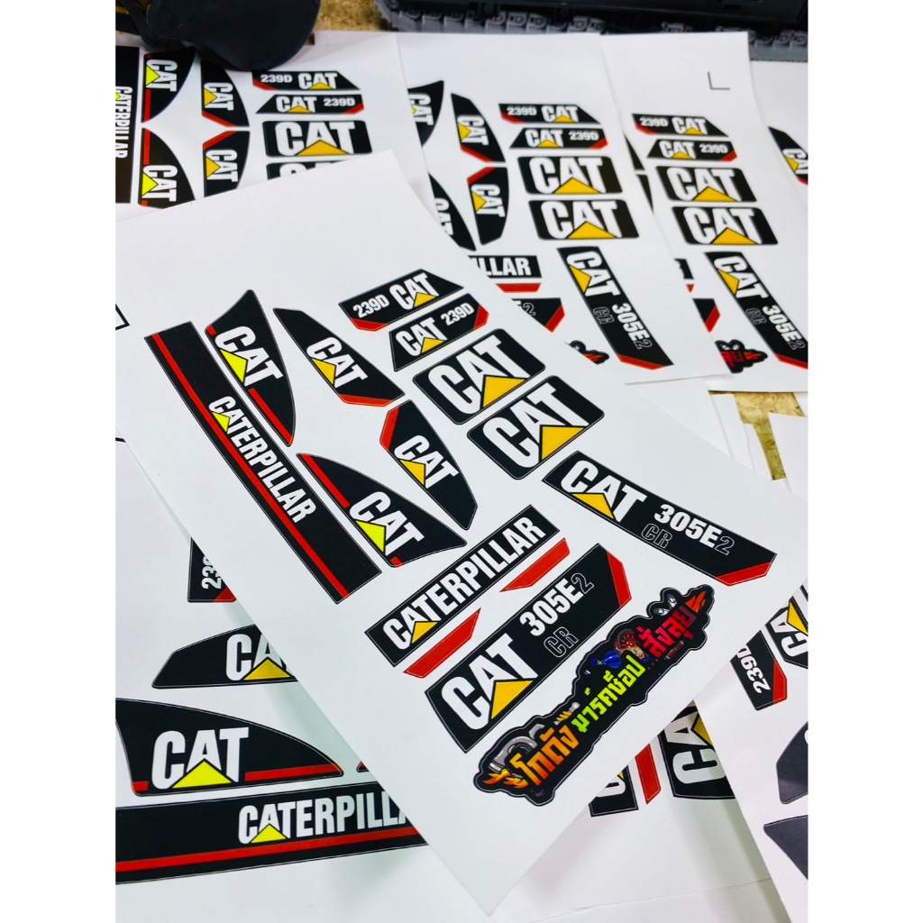 สติ๊กเกอร์ติดแม็กโครใหญ่ แคช 1 ออเดอร์ 2แผ่น Car