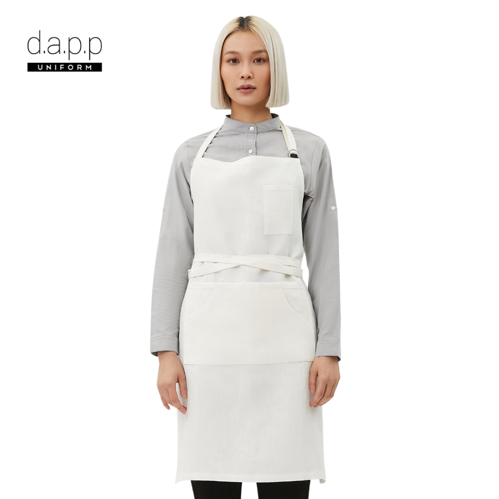 dapp Uniform ผ้ากันเปื้อน เต็มตัว วิตโต้ Vitto Beige bib Apron สีเบจ(APNE2042DPS)