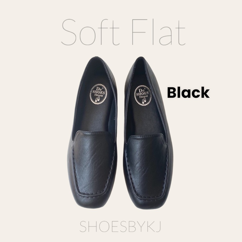 พร้อมส่งจากกทม 631103 รองเท้าคัชชู หัวตัด นิ่ม สบาย basic flats รองเท้าส้นแบน