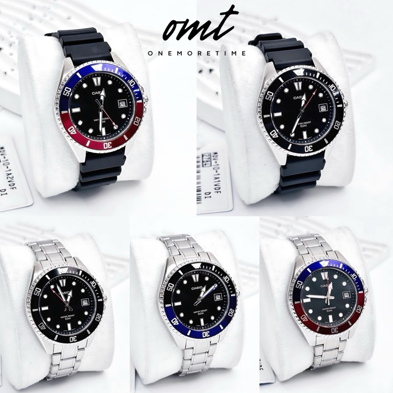 นาฬิกาข้อมือ CASIO MDV-10D-1A1VDG // 1A2VDF //1A3VDF MDV-10-1A1VDF // 1A2VDF (38.5mm) กันน้ำ 5 ATM ป