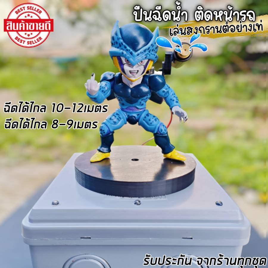 ปืนฉีดน้ำติดรถ ควบคุมด้วยรีโมท รุ่นSR- สีน้ำเงิน ปรับทิศทางได้ ฉีดได้ไกล 8-12เมตร เล่นสงกรานต์