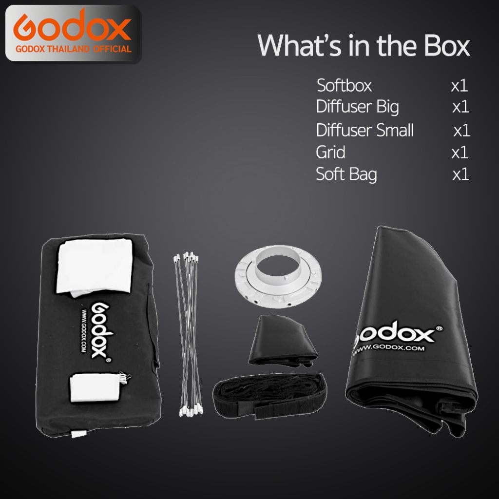 Godox Softbox SB-BW 120 cm. Octa Assemble Softbox ( Bowen Mount )