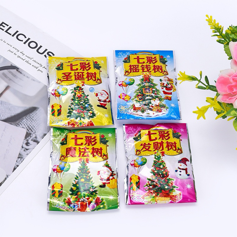 พร้อมส่ง  ต้นคริสต์มาส ต้นไม้วิทยาศาสตร์ ของเล่นสำหรับเด็ก Magic Christmas tree หิมะ คริสต์มาส