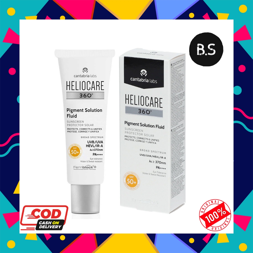 HELIOCARE 360 Pigment Solution Fluid SPF 50+ ขนาด 50ml ครีมกันแดดเนื้อฟลูอิด