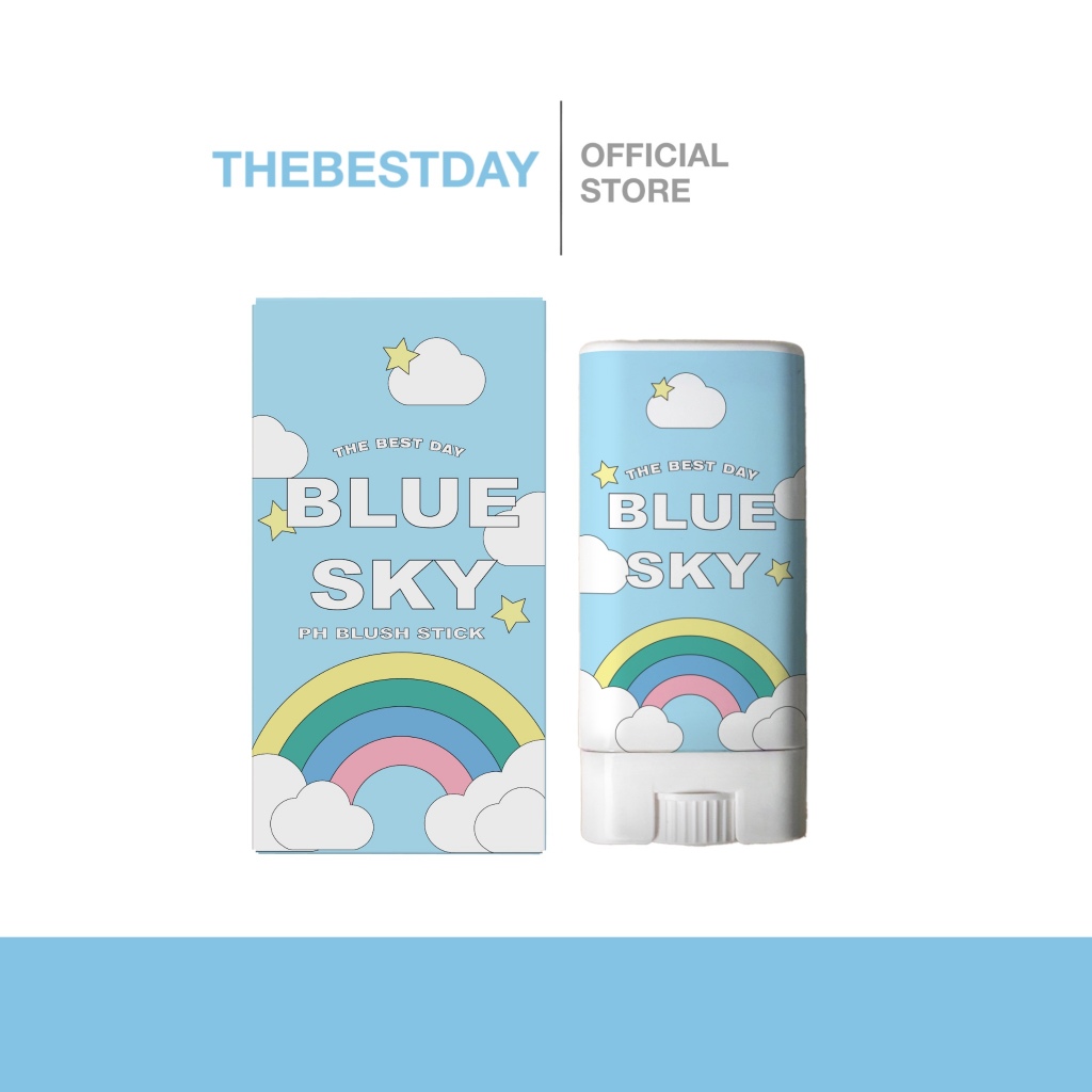 บลัชฟ้า Blue Sky PH Blushstick บลัชเปลี่ยนสีตามอุณหภูมิ