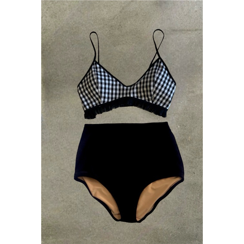 Tender bra scott + high waist bottom ราคา ถูกที่สุด ดีลบีเคเค