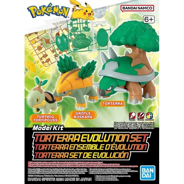 Bandai POKEPLA Torterra Evolution Set 4573102664105 (Plastic Model)