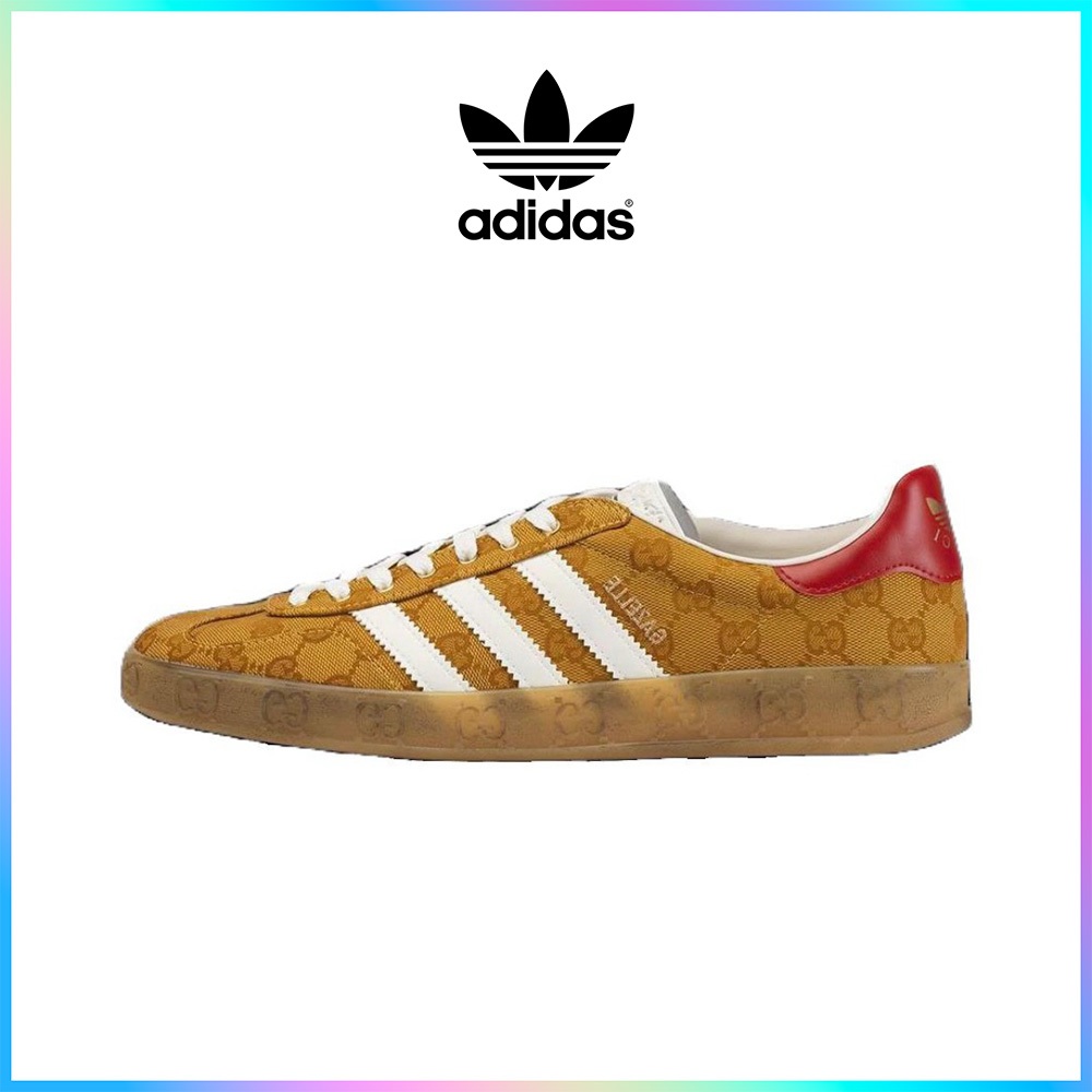 adidas originals x GUCCI GAZELLEรองเท้าผ้าใบแฟชั่นคลาสสิกร่วมแบรนด์
