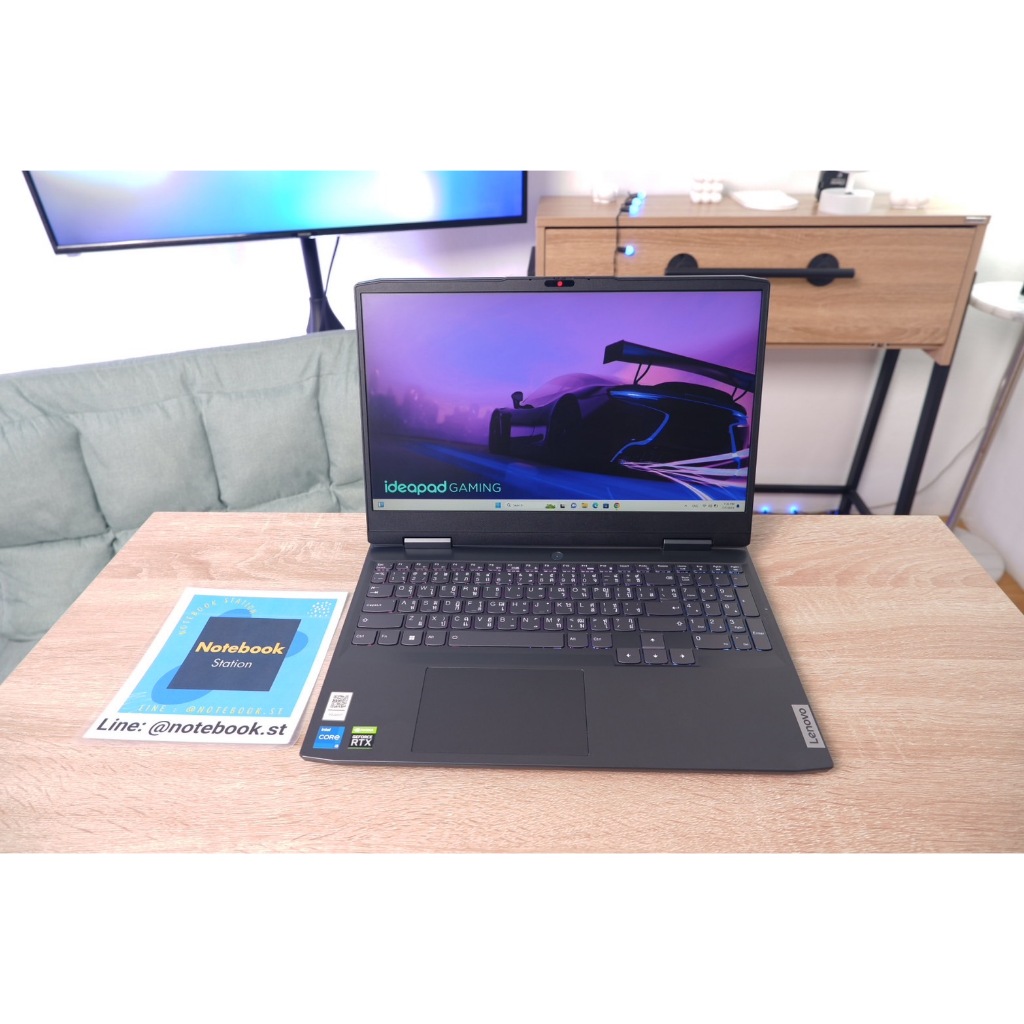 Lenovo IdeaPad Gaming 3 i5-12450H GTX3050Ti Ram16 SSD512 จอ15.6 FHD 165Hz สเปคเล่มเกมส์ อุปกรณ์ครบกล