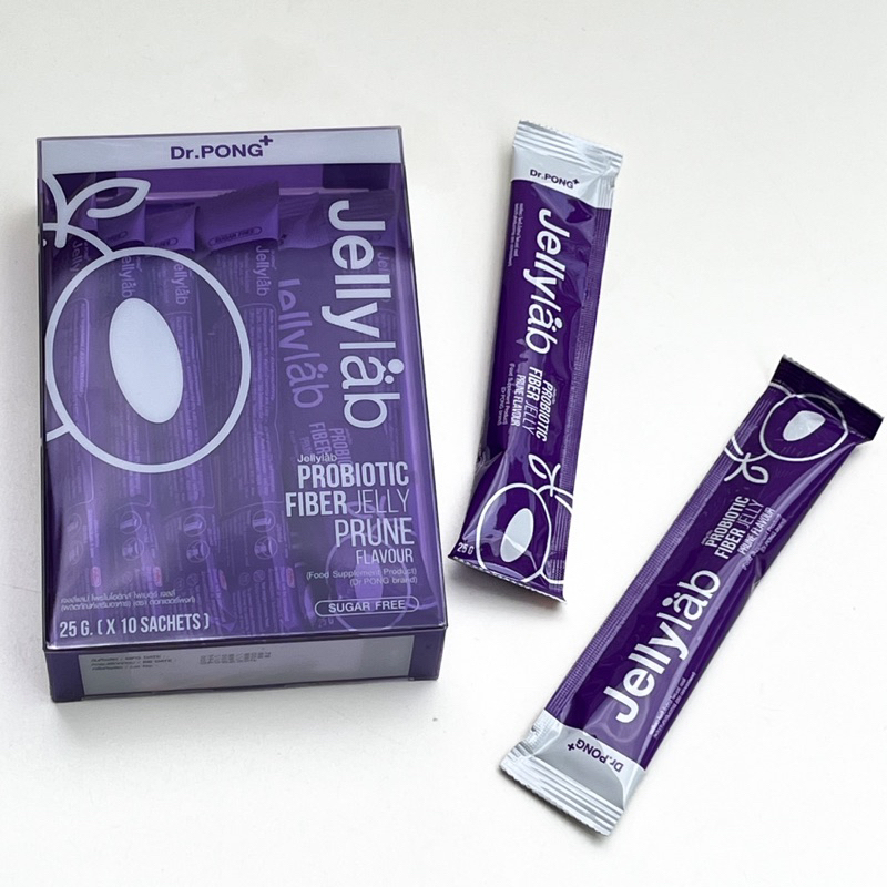 แบ่งขาย Dr.PONG Jellylab probiotic fiber jelly โพรไบโอติกส์ไฟเบอร์เจลลี่กลิ่นพรุน