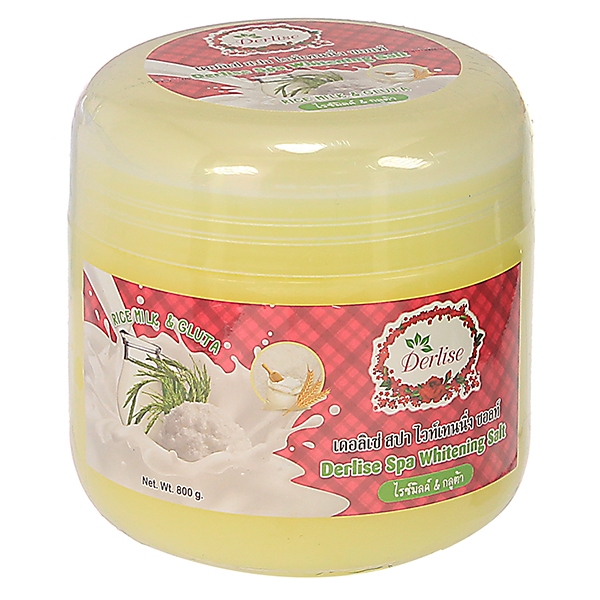 Derlise Spa Whitening Salt 800g. เกลือสปาขัดผิว เนื้อสครับเนียนนุ่มไม่บาดผิว